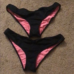 Black bathing suit bottoms